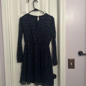 Midnight dark blue star dress